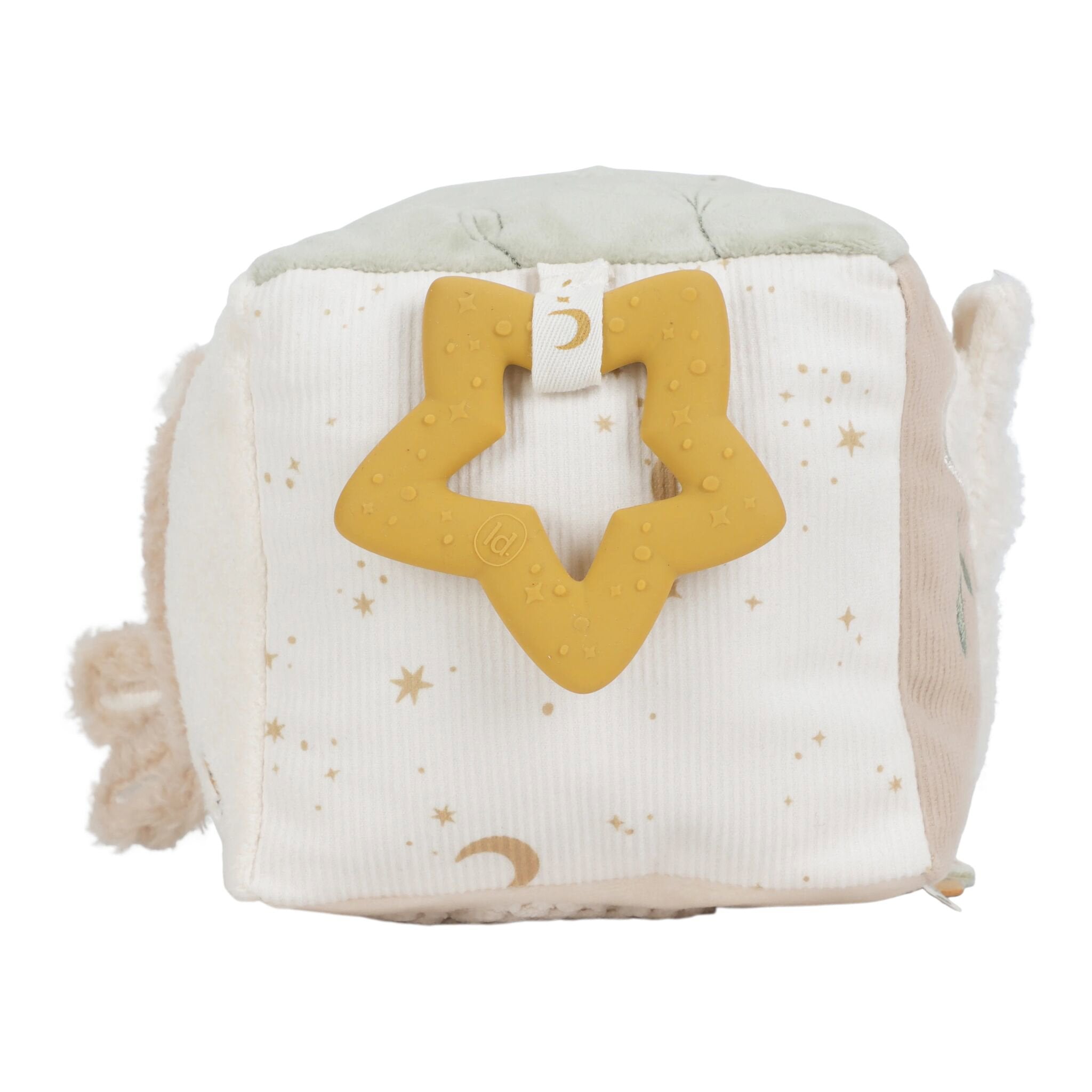 Little Dutch Activity Cube Newborn Naturals playful tags