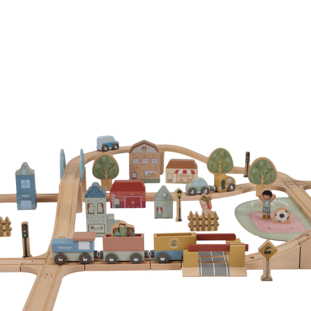 Little Dutch Wooden Train Track Set XL