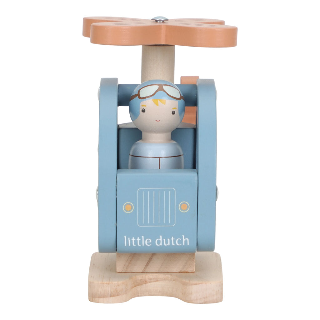 Little Dutch Wooden Helicopter propeller detail