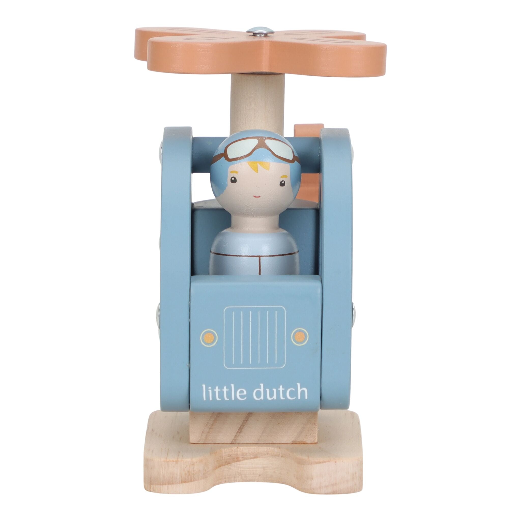 Little Dutch Wooden Helicopter propeller detail