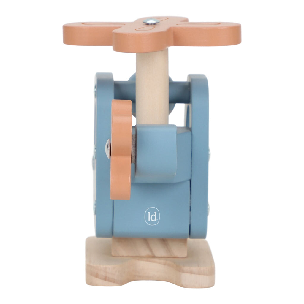Little Dutch Wooden Helicopter pilot figure detail