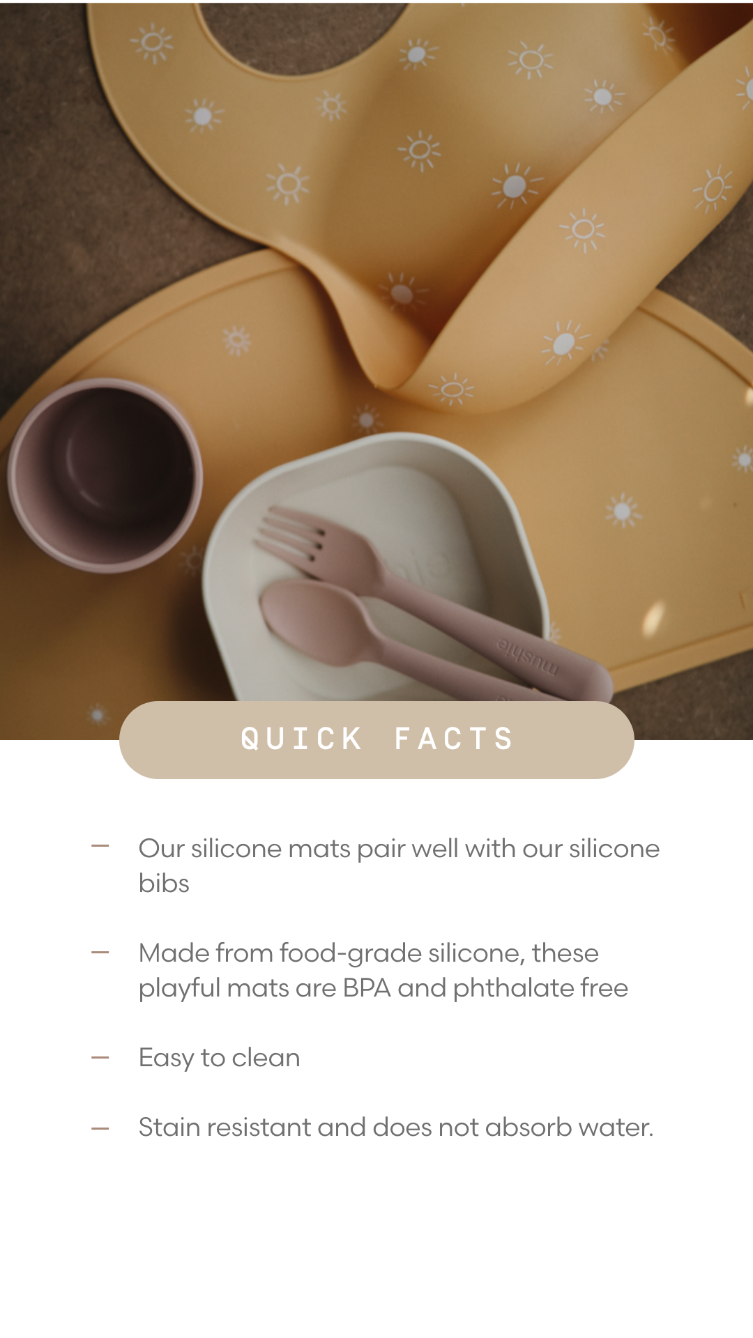 Mushie Silicone Mat - Crowns