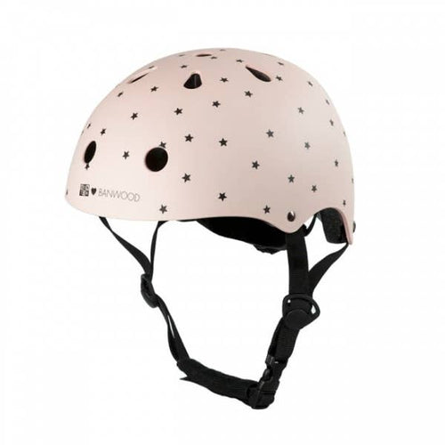 Banwood Bonton R pink kids' bike helmet, 50-54cm children's cycle helmet
