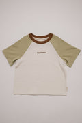 Kids' Jude pistachio raglan t-shirt, children's tee, Claude & Co