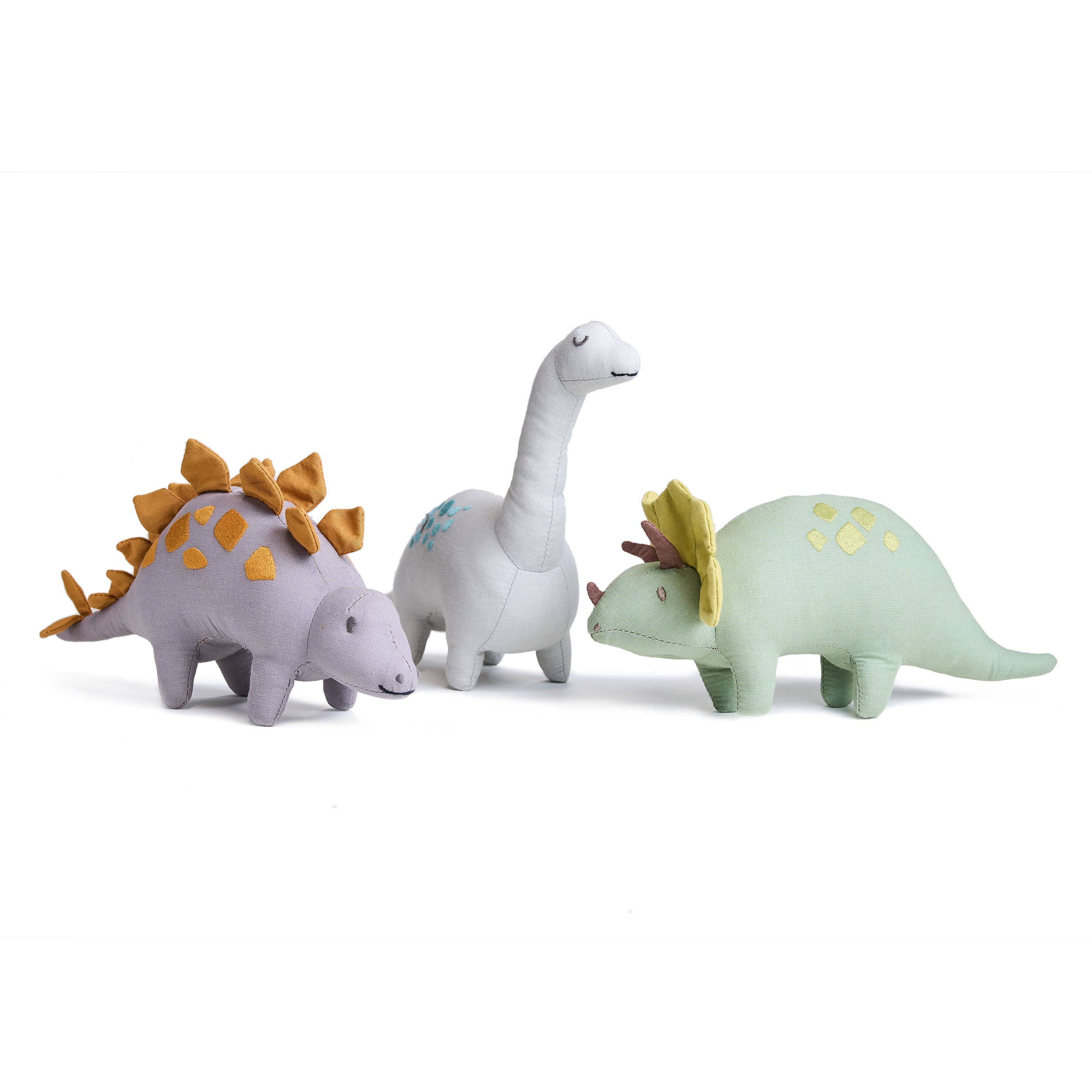 ThreadBear Steggy Linen Dinosaur Toy