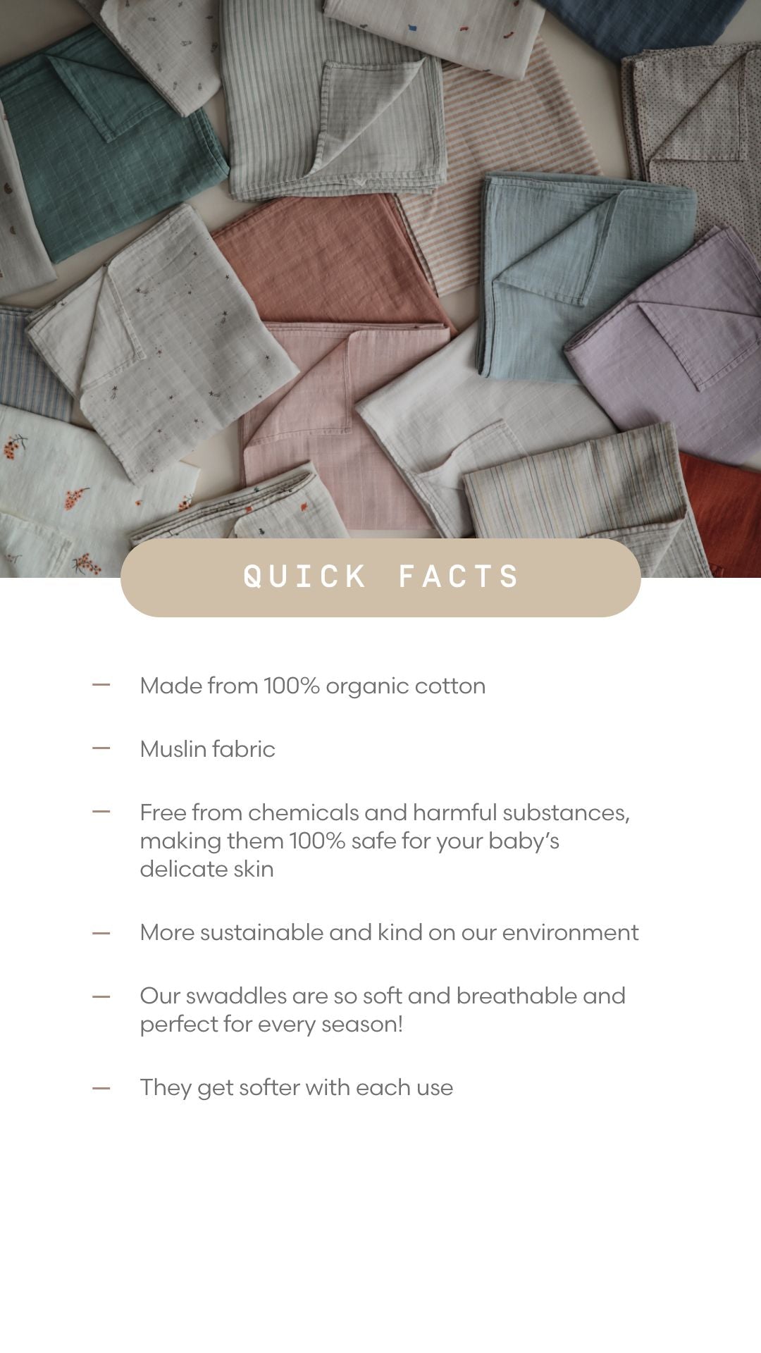 Mushie Swaddle - Auburn