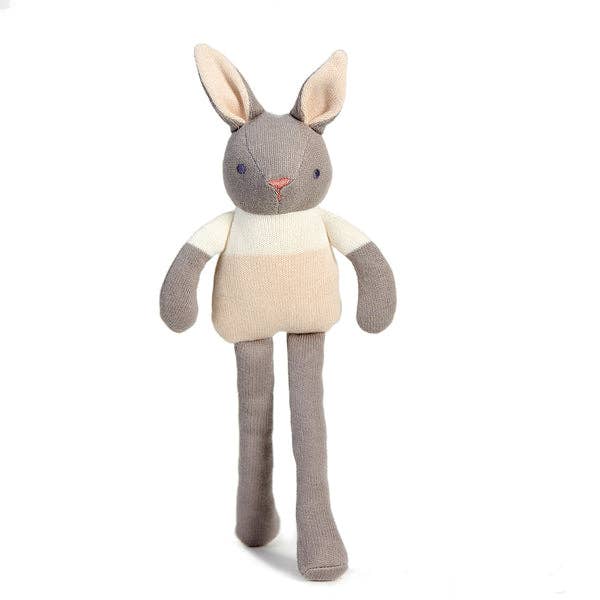 ThreadBear grey bunny, soft toy rabbit for children