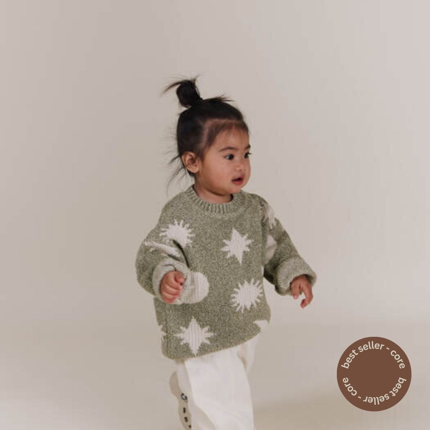 Claude & Co Cozmo Matcha Moon Star Jumper