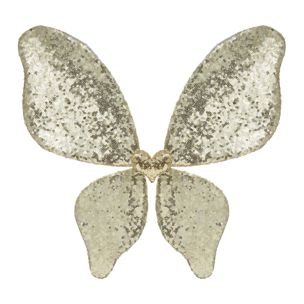 Mimi & Lula Sparkle Sequin Wings gold fairy wings