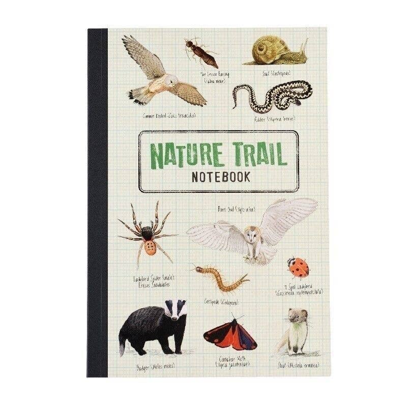 Kids' A5 Nature Trail notebook, children's stationery, Rex London
