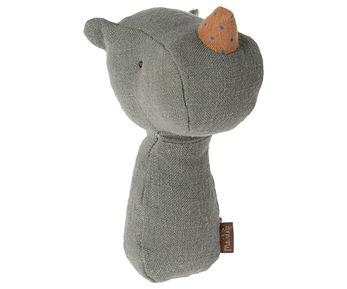 Maileg Lullaby friends, Rhino rattle - Pine