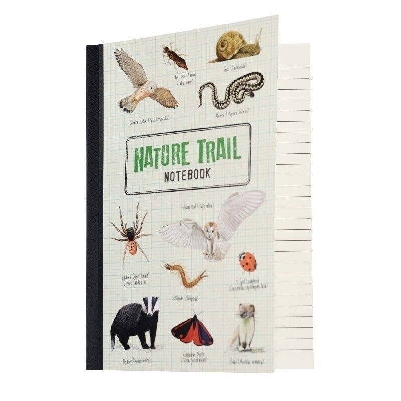 Kids' A5 Nature Trail notebook, children's stationery, Rex London
