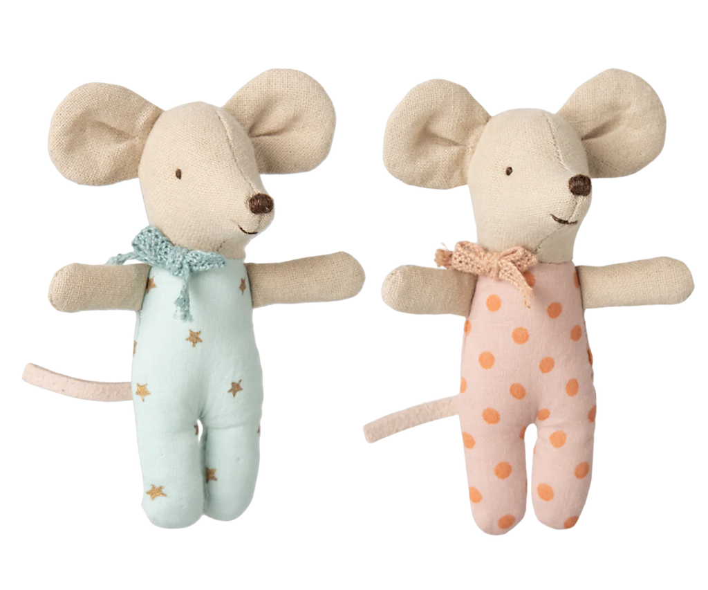 Maileg Twins, Baby Mice in Matchbox
