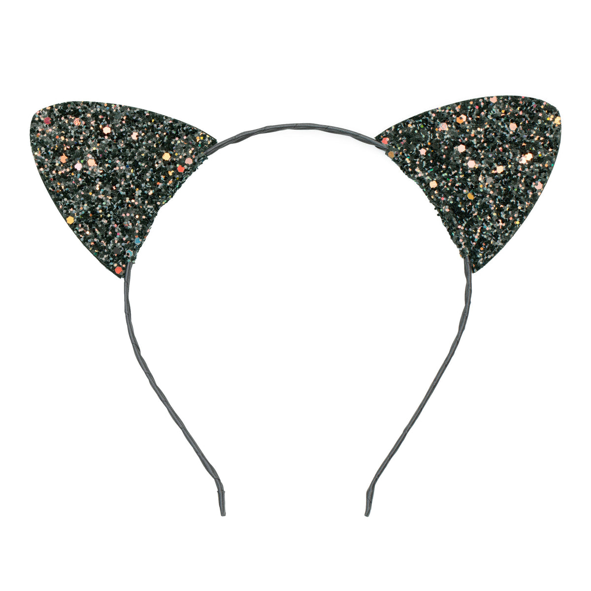 Mimi & Lula black glitter cat ears alice band for kids' Halloween dress-up