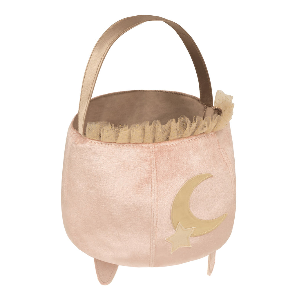 Mimi & Lula pink velvet cauldron trick or treat bag