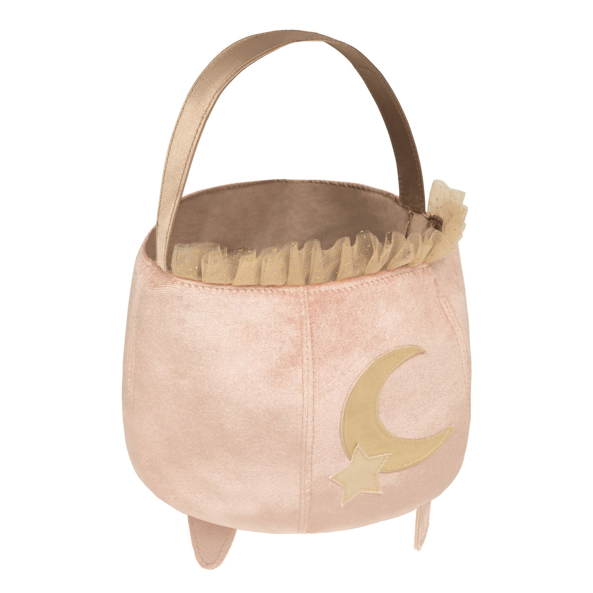 Mimi & Lula pink velvet cauldron trick or treat bag