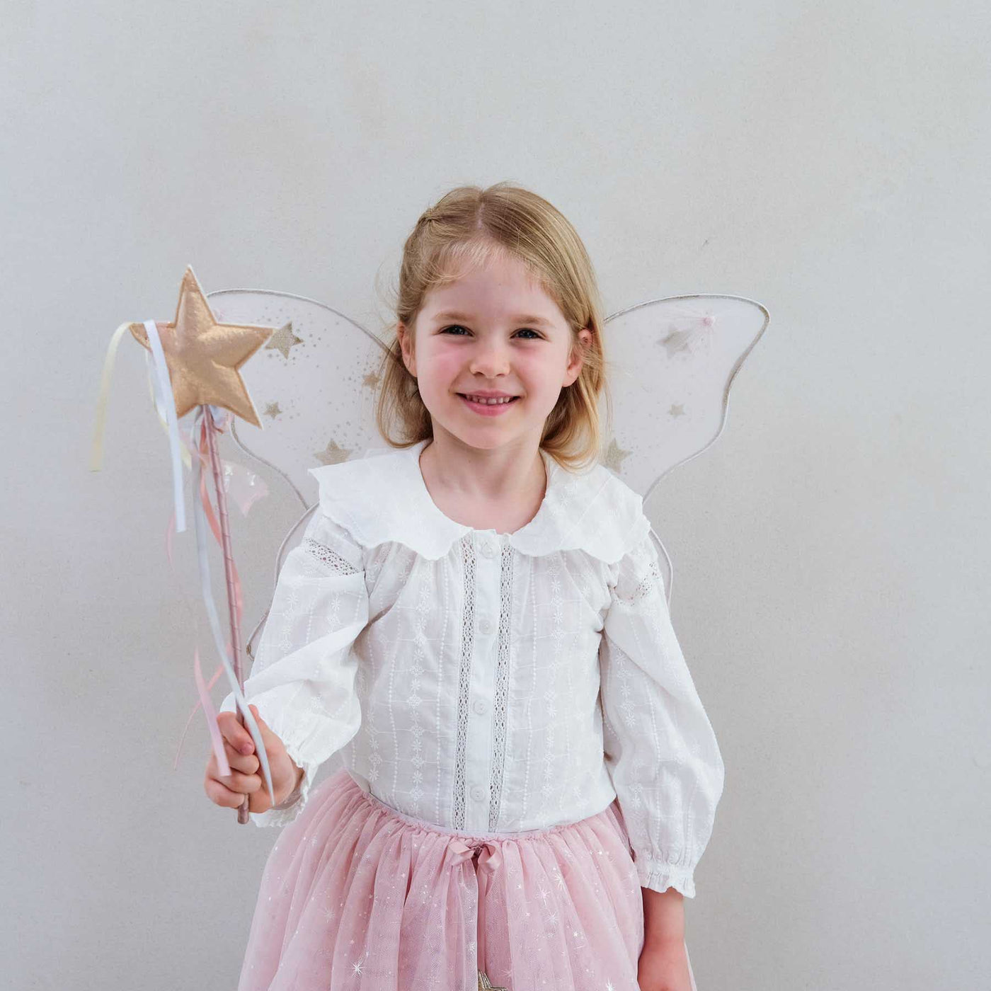 Mimi & Lula Starry Night Wings styled with wand and tutu