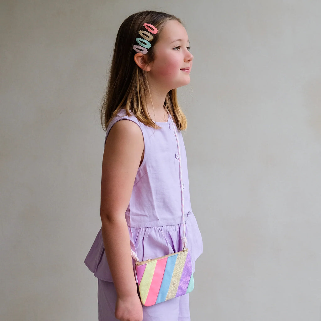 Sherbet stripe kids' bag, children's handbag, Mimi and Lula