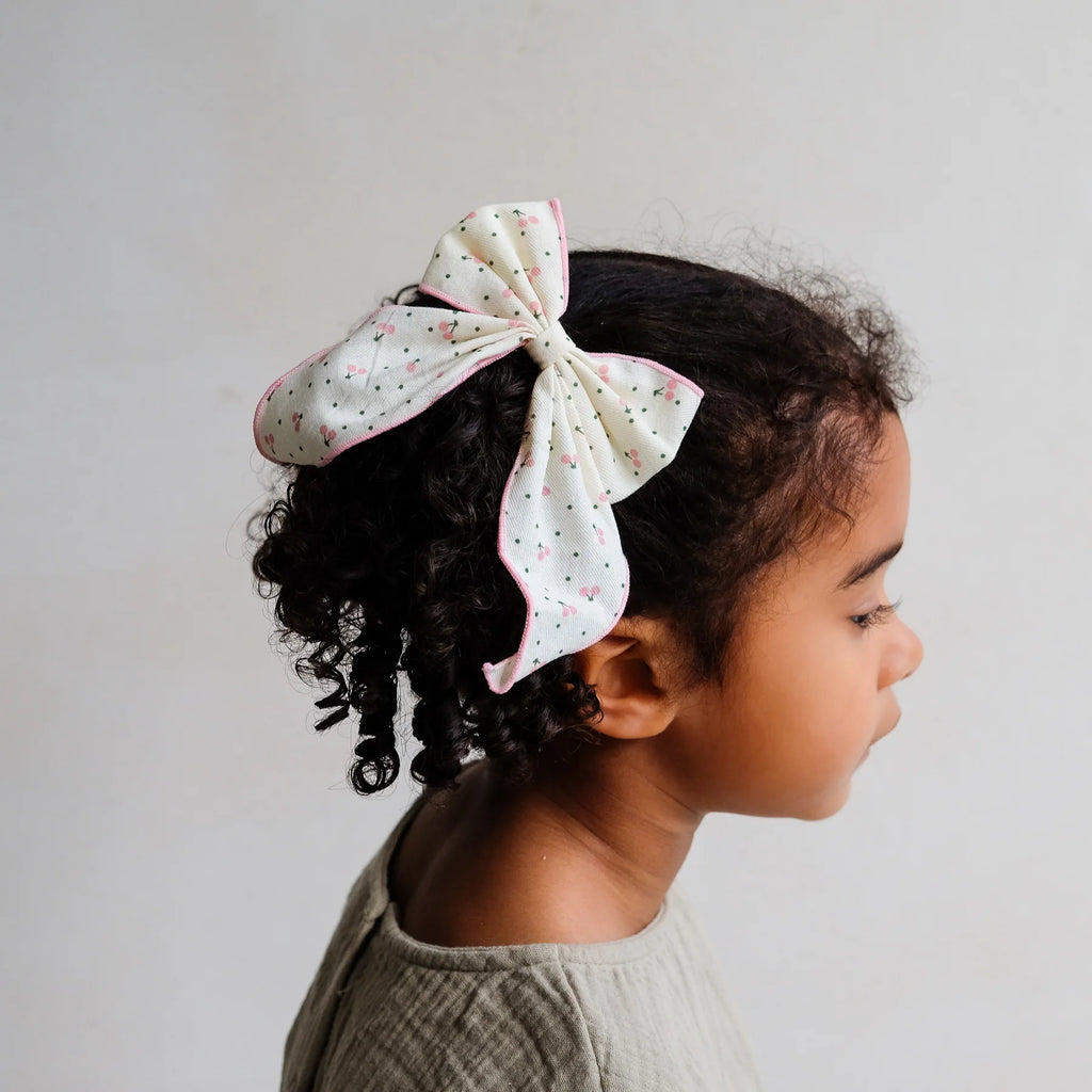 Mimi and Lula Cherry print bow