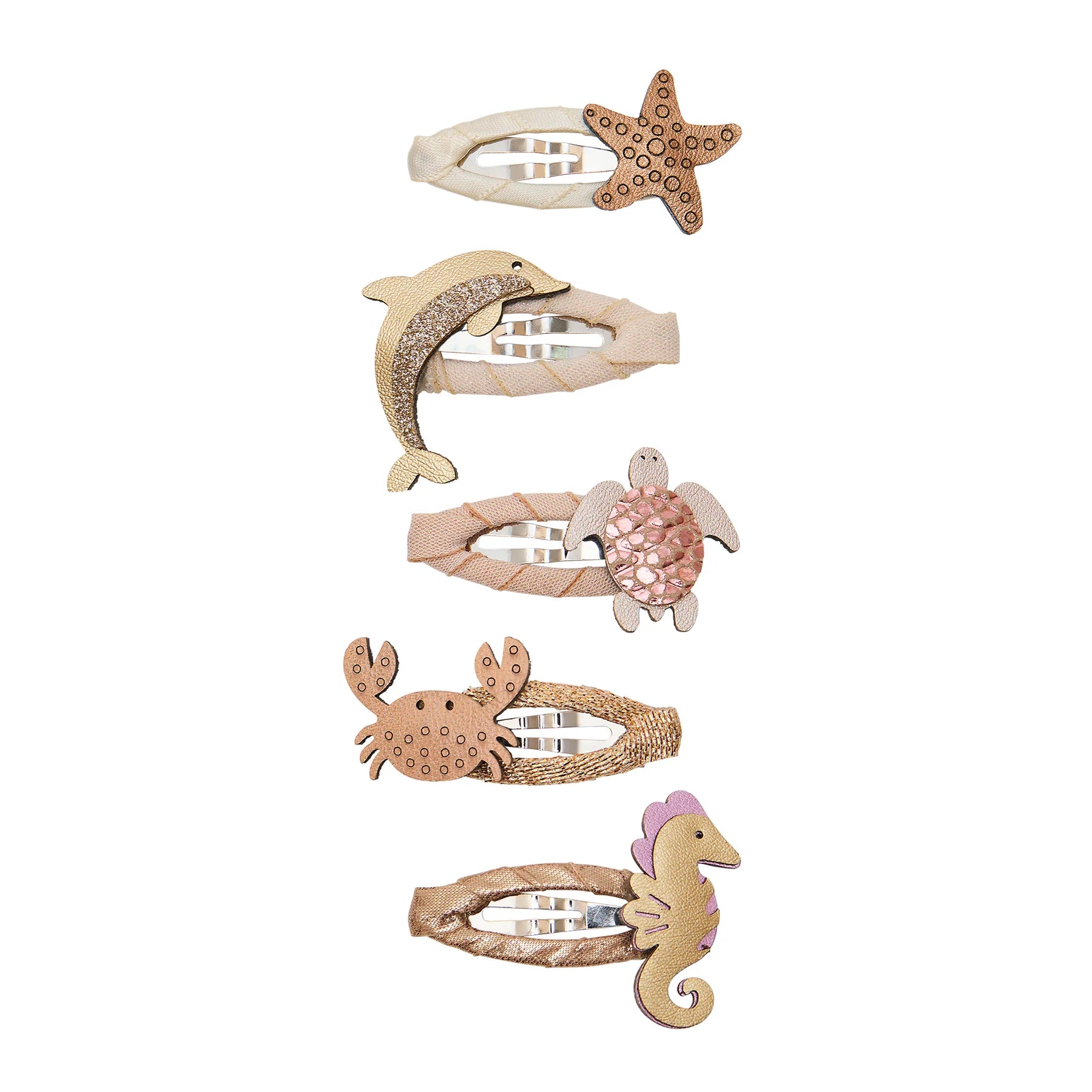 Ocean life kids' mini clic clac hair clips, Mimi and Lula