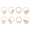 Peachy citrus mini ponies hair ties for kids, Mimi and Lula