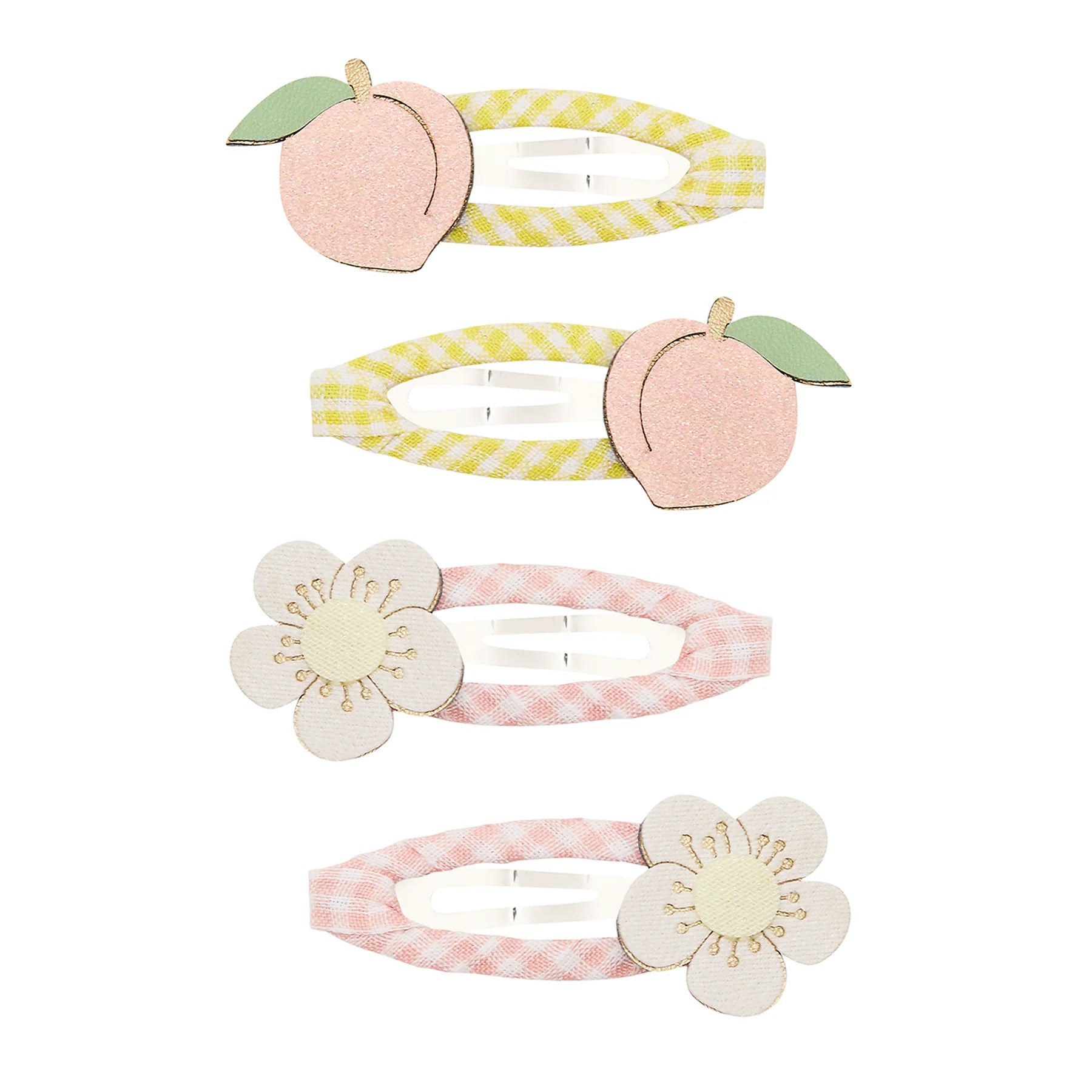 Peach blossom kids' clic clac hair clips, Mimi and Lula