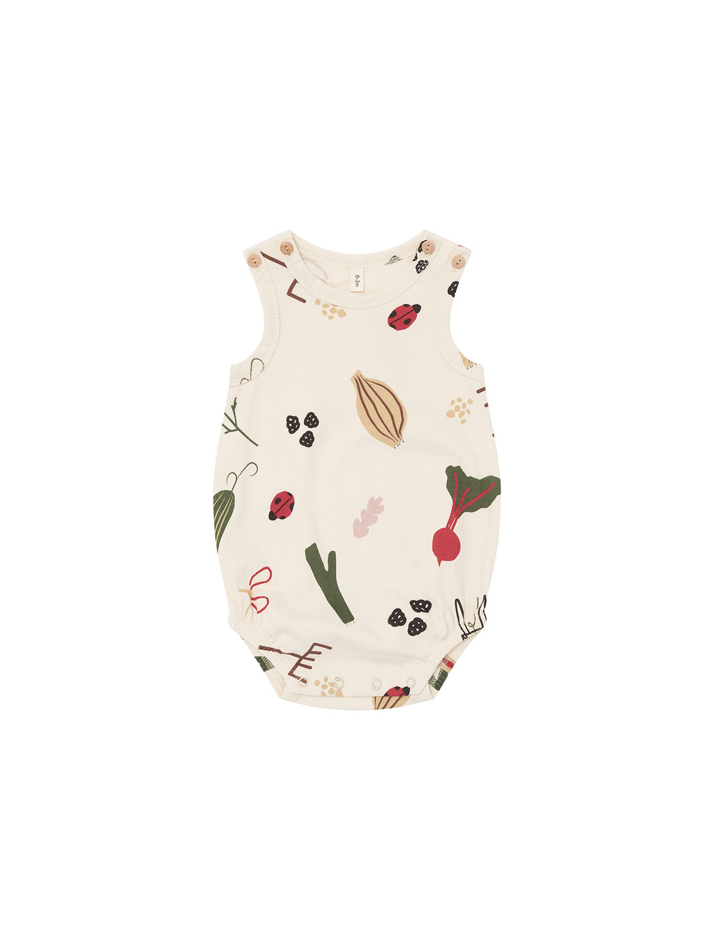 Baby Grow & Gather sleeveless bodysuit, organic cotton, Organic Zoo