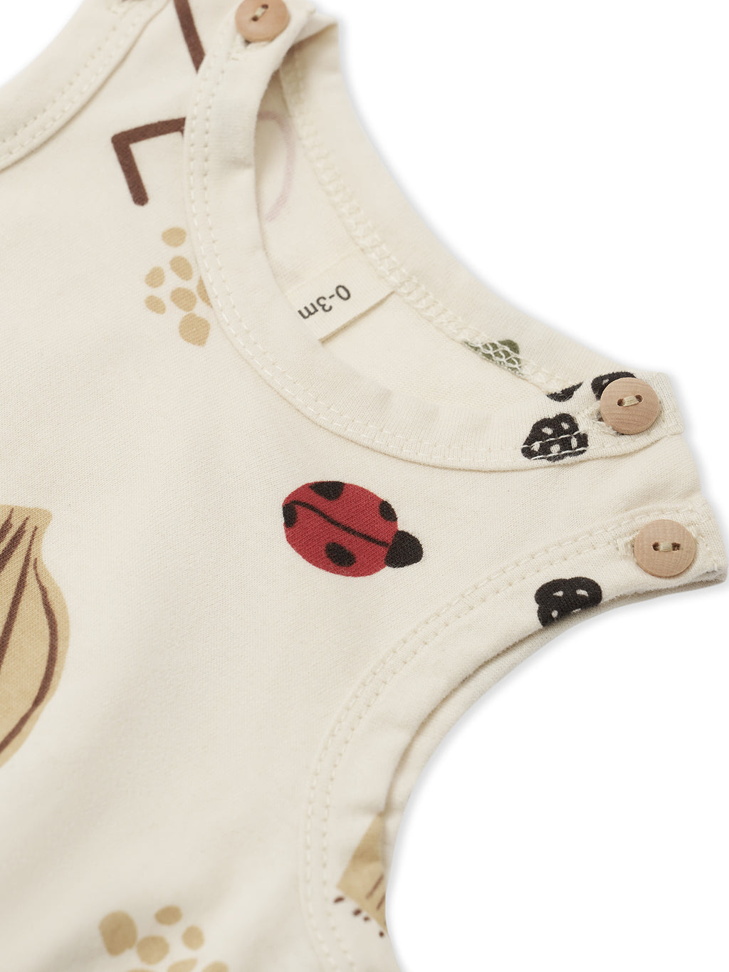 Baby Grow & Gather sleeveless bodysuit, organic cotton, Organic Zoo