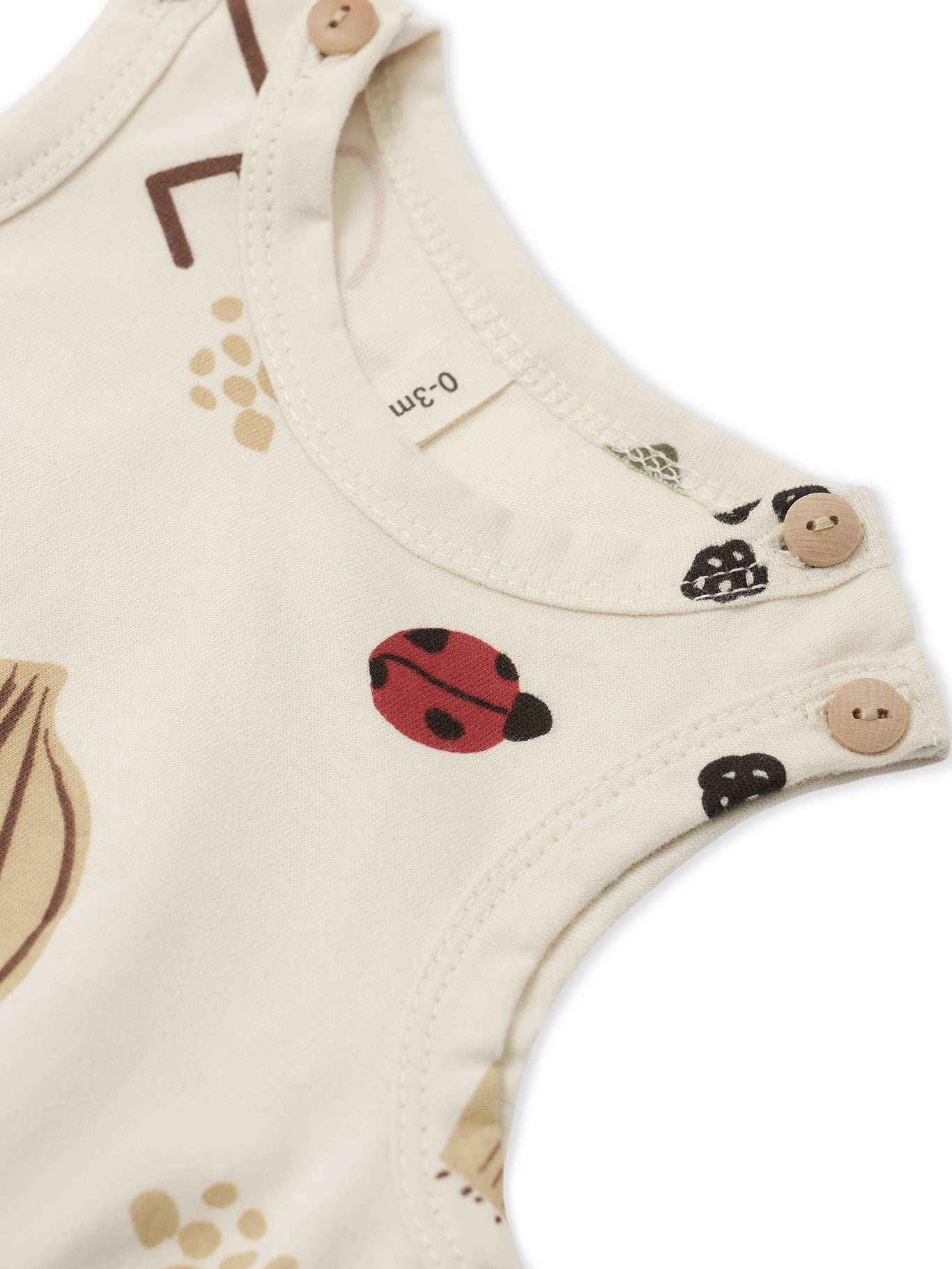 Baby Grow & Gather sleeveless bodysuit, organic cotton, Organic Zoo