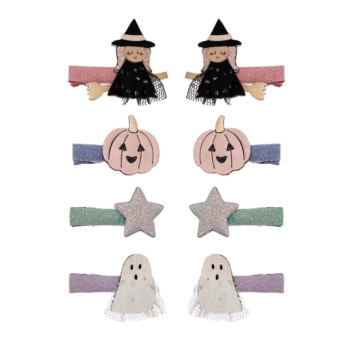 Mimi & Lula Halloween salon hair clips for kids, pack of 8