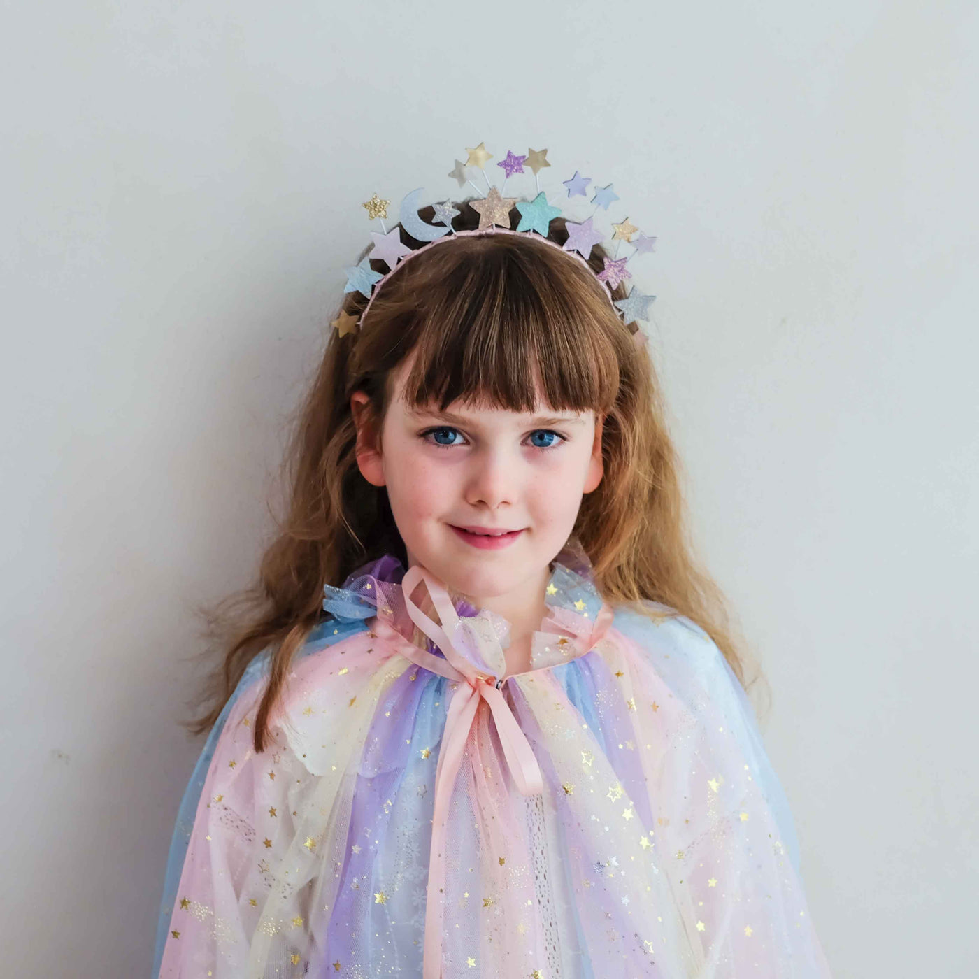 Mimi & Lula Shooting Star Ombre Cape worn