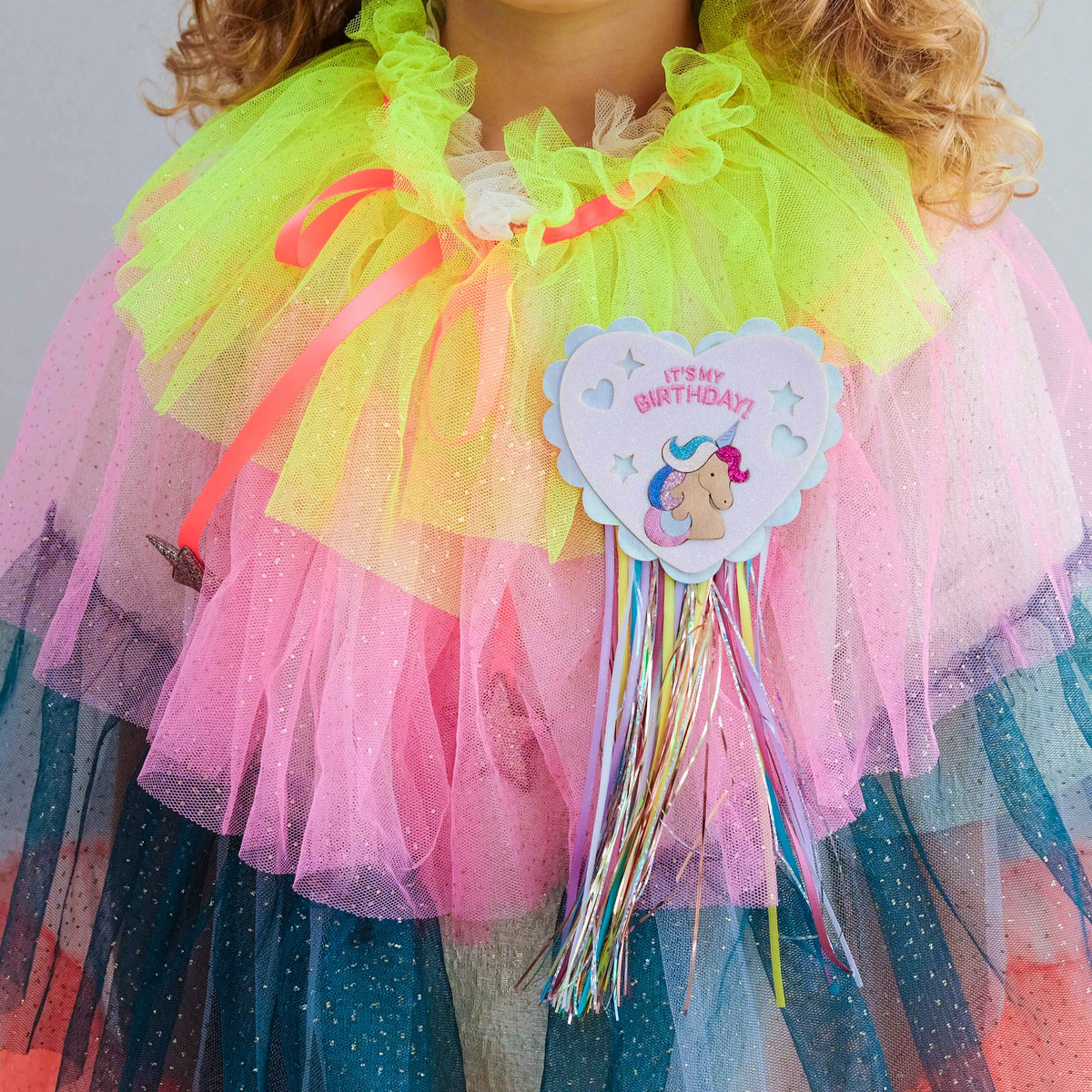 Mimi & Lula unicorn birthday badge styled