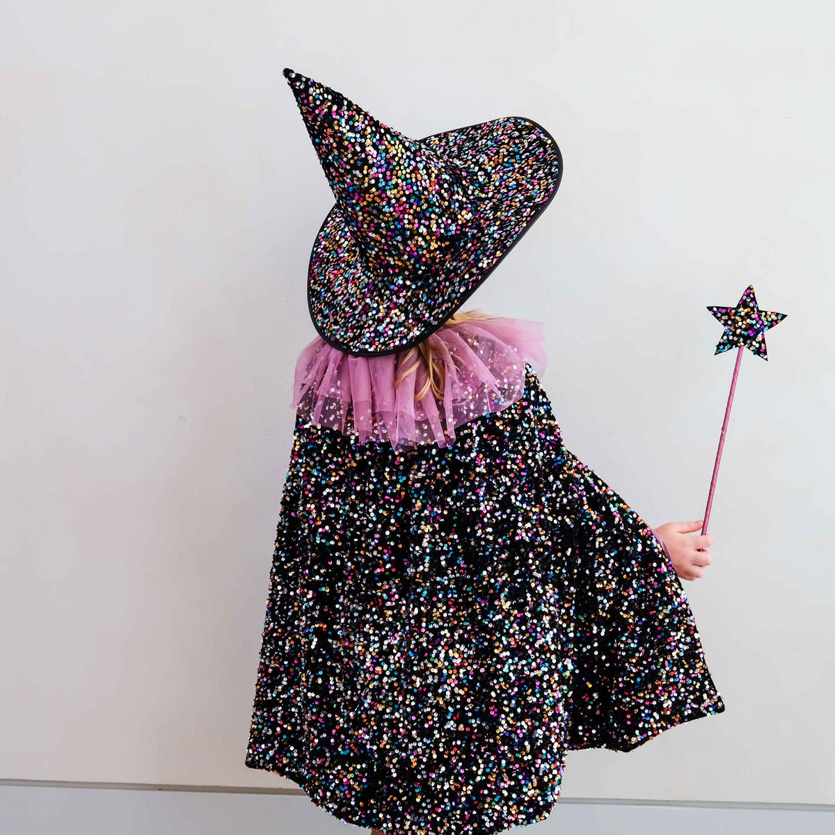 Mimi & Lula Dazzle multicoloured sequin witch hat for kids – image 2