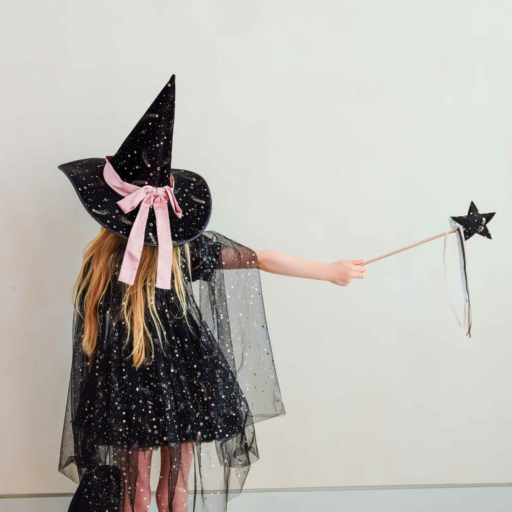 Mimi & Lula Ethel black velvet star wand for kids' dress-up – image 5
