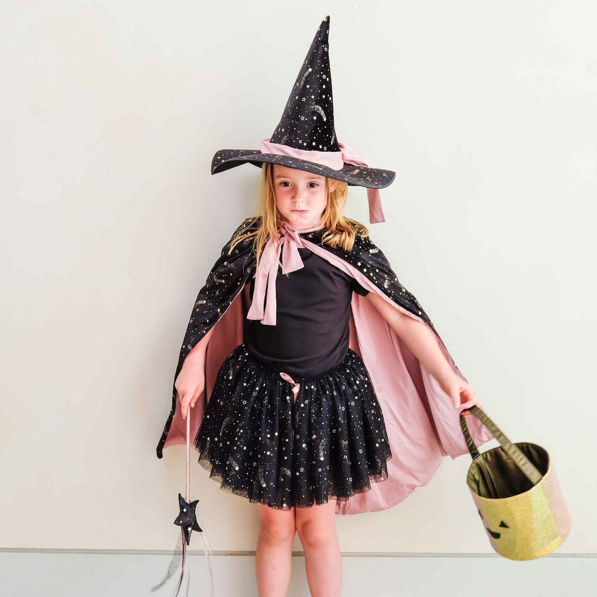 Mimi & Lula Ethel black star tulle tutu for kids' Halloween costume – image 5