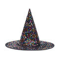 Mimi & Lula Dazzle multicoloured sequin witch hat for kids