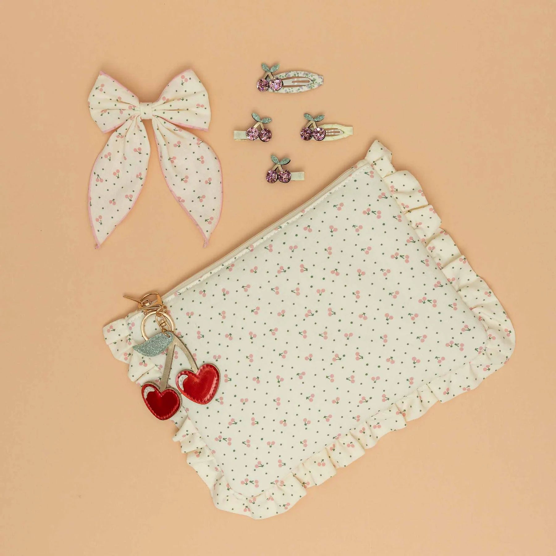 Mimi and Lula Cherry print bow