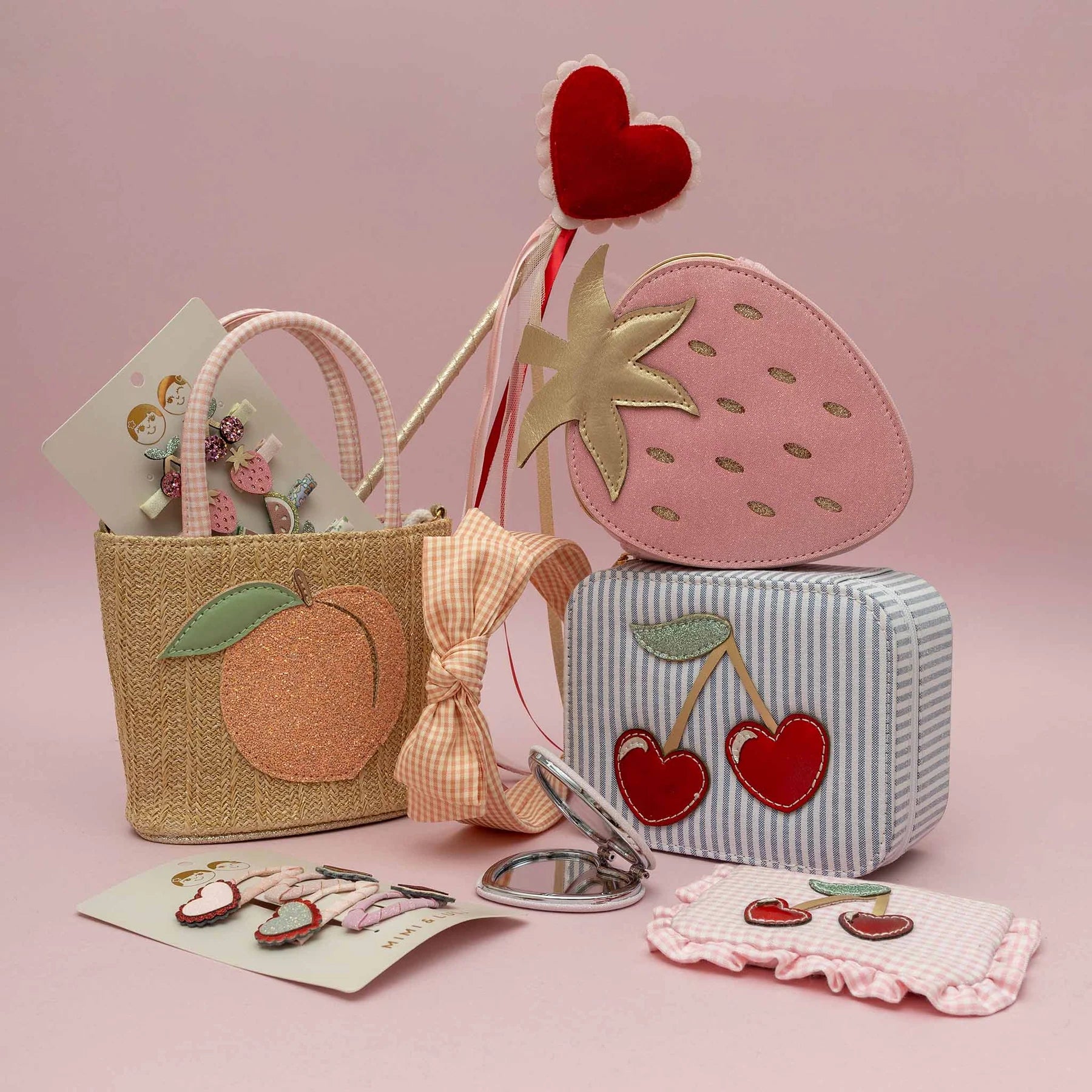 Mini strawberry kids' bag, children's handbag, Mimi and Lula