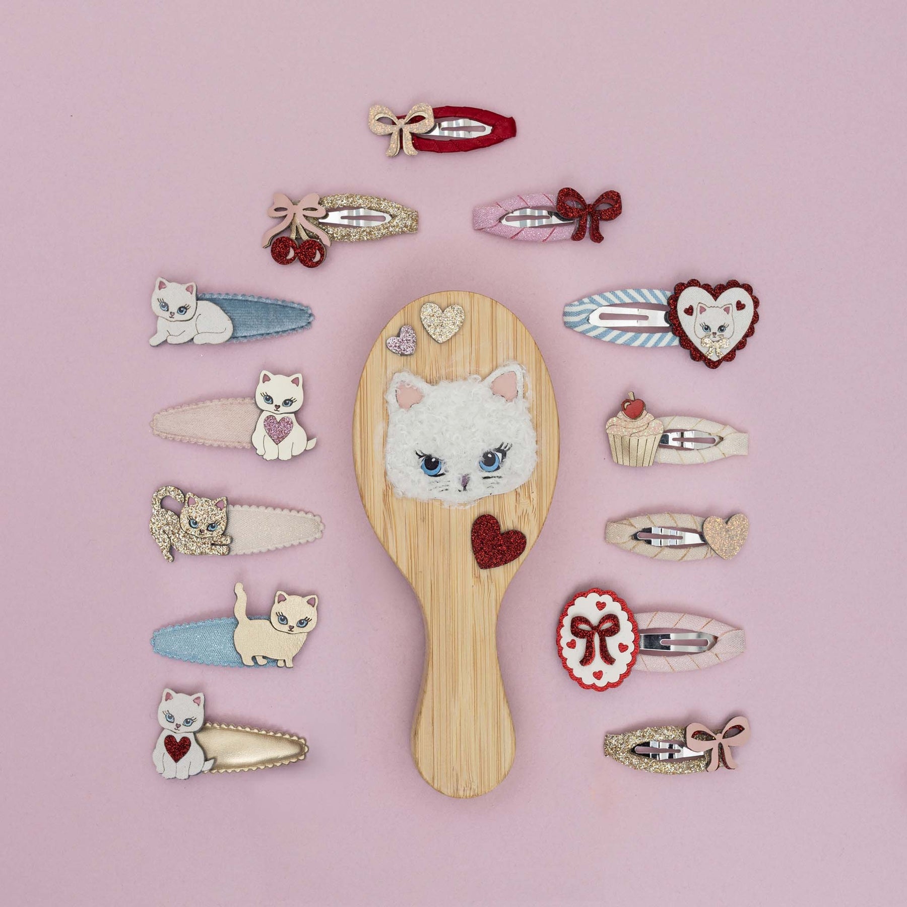 Mimi & Lula Cute Kitty Brush detail