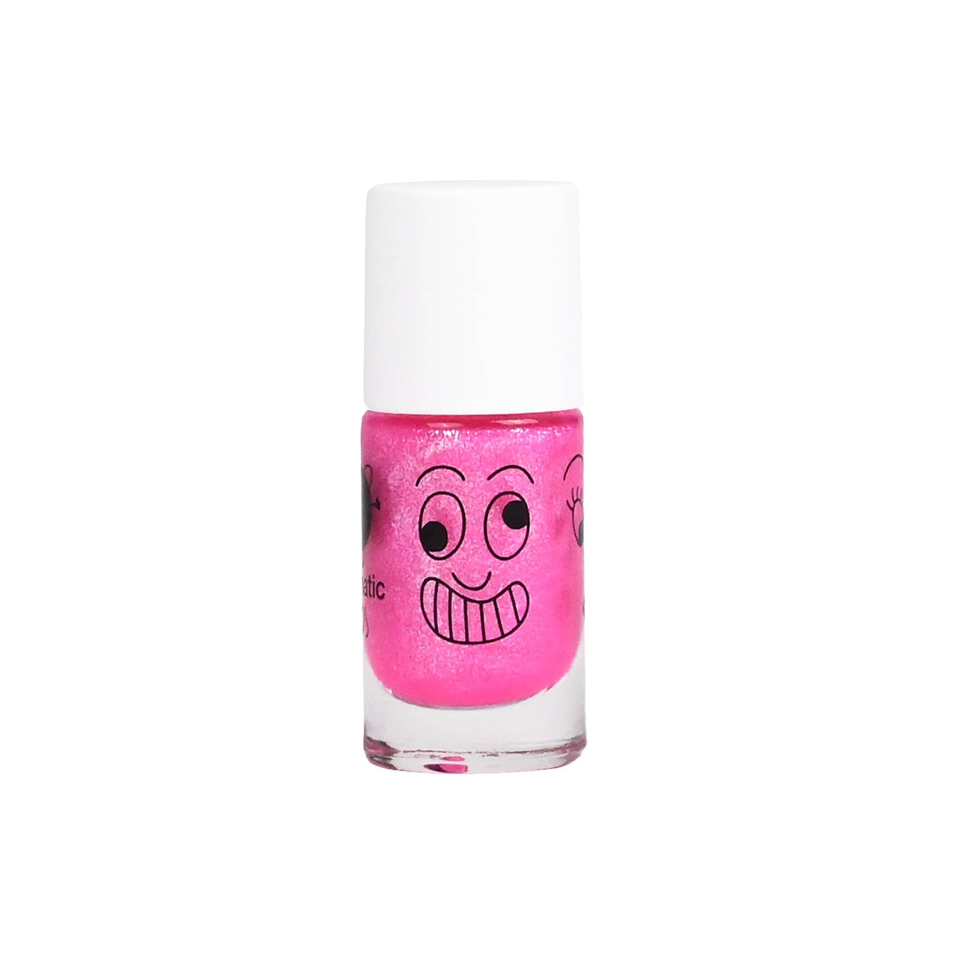 Nailmatic Pinky fluo pink kids' nail polish, water-based polish