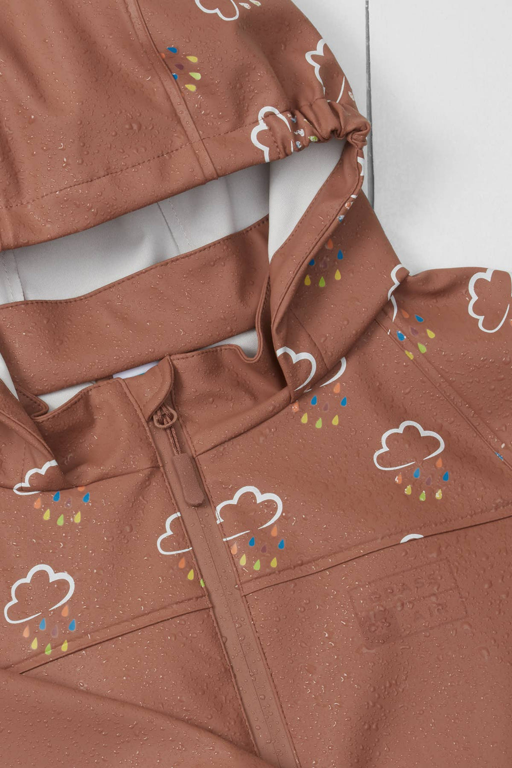 Rose Colour Changing Kids Rain Jacket