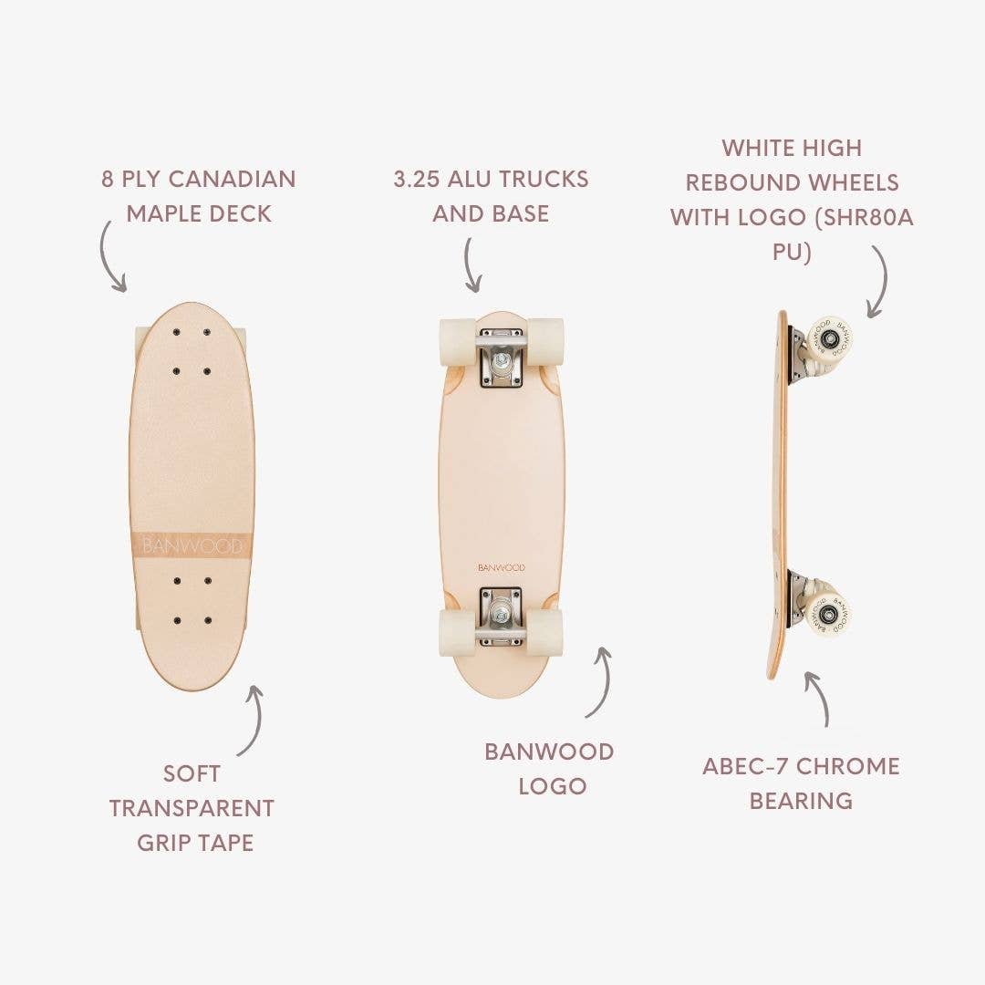 BANWOOD SKATEBOARD - CREAM