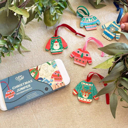 Christmas jumper decoration craft kit for children, Cotton Twist