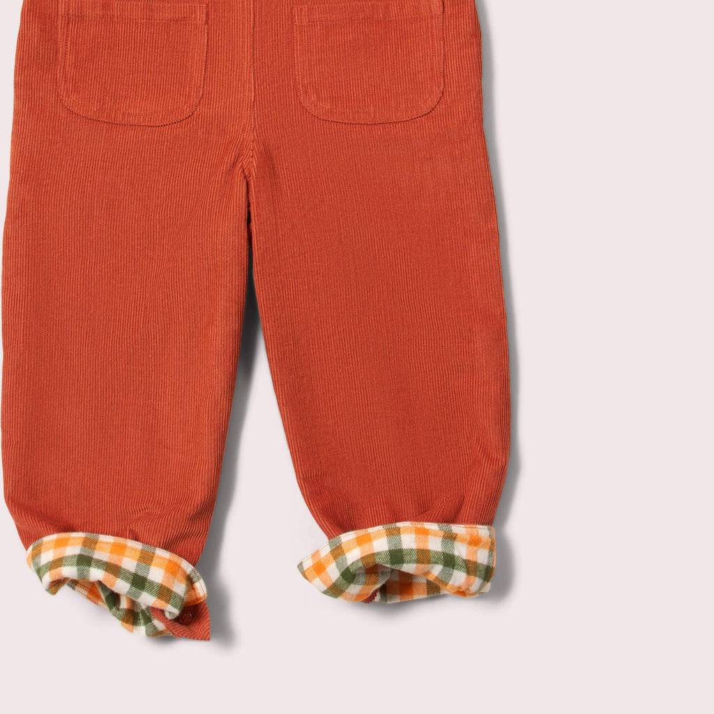Ginger Lined Corduroy Dungarees