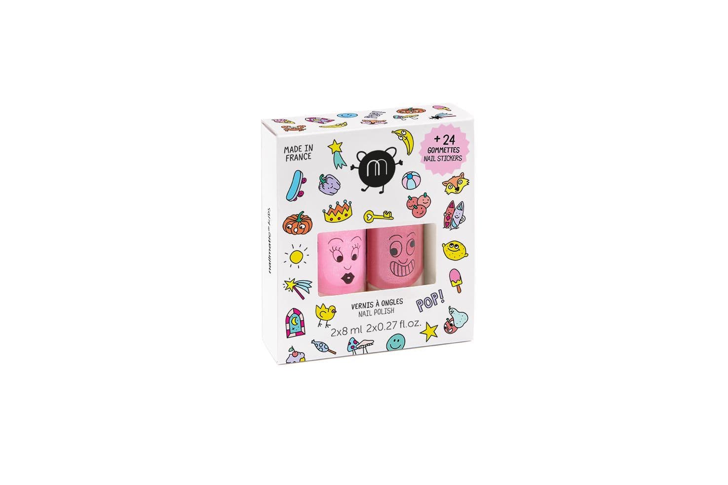 Nailmatic POP 2 Pack with Stickers (Dolly & Kitty)