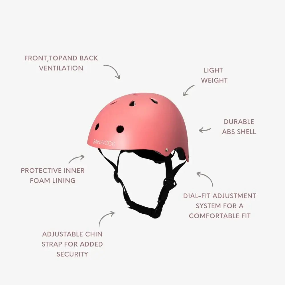 BANWOOD HELMET - MATTE CORAL (50-54 cm)