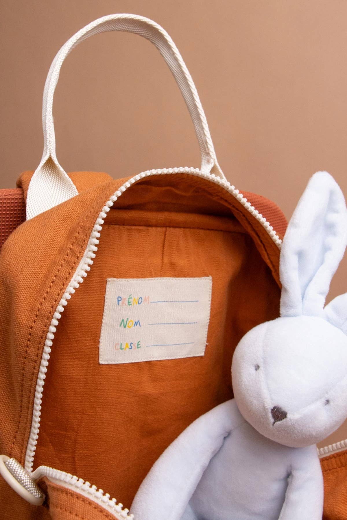 Arthur tricolour sage backpack, kids' jute rucksack, Hindbag
