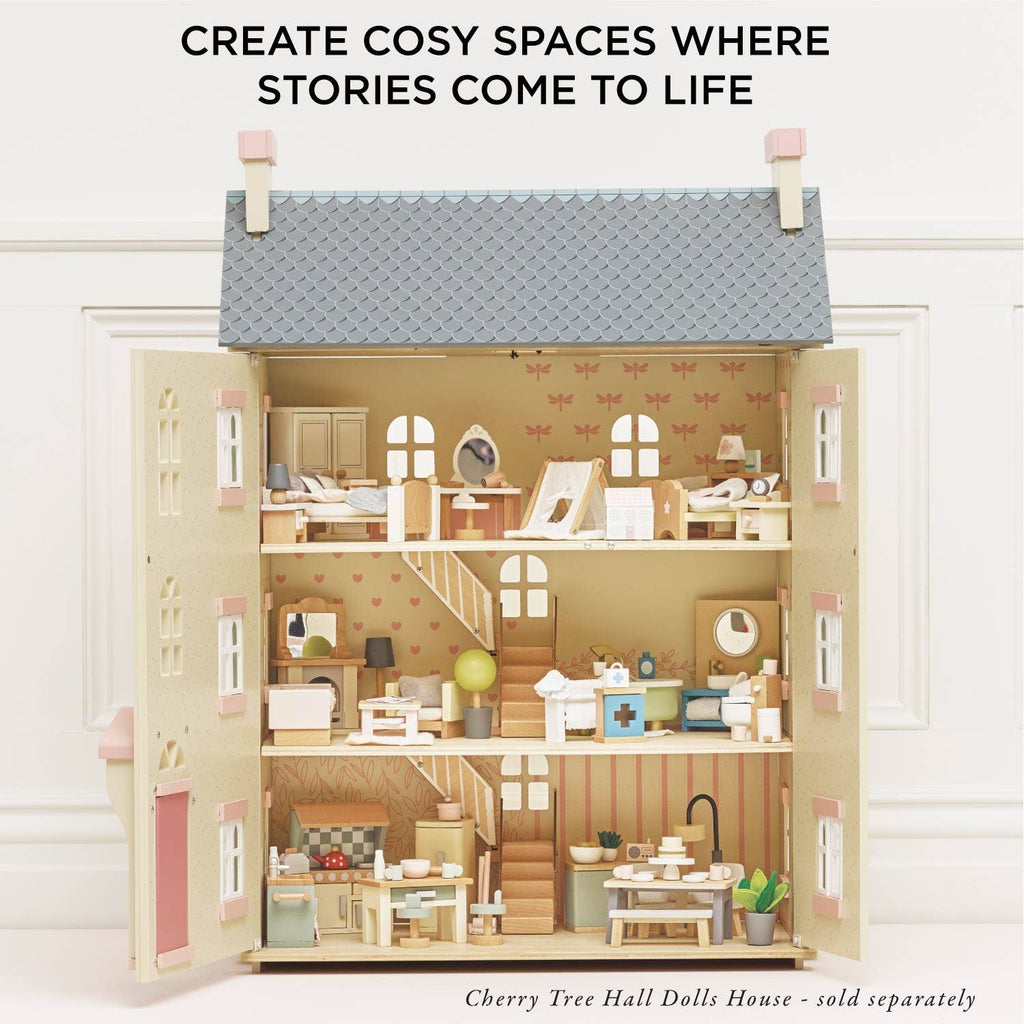 Le Toy Van complete dolls house furniture set, kids' wooden play set