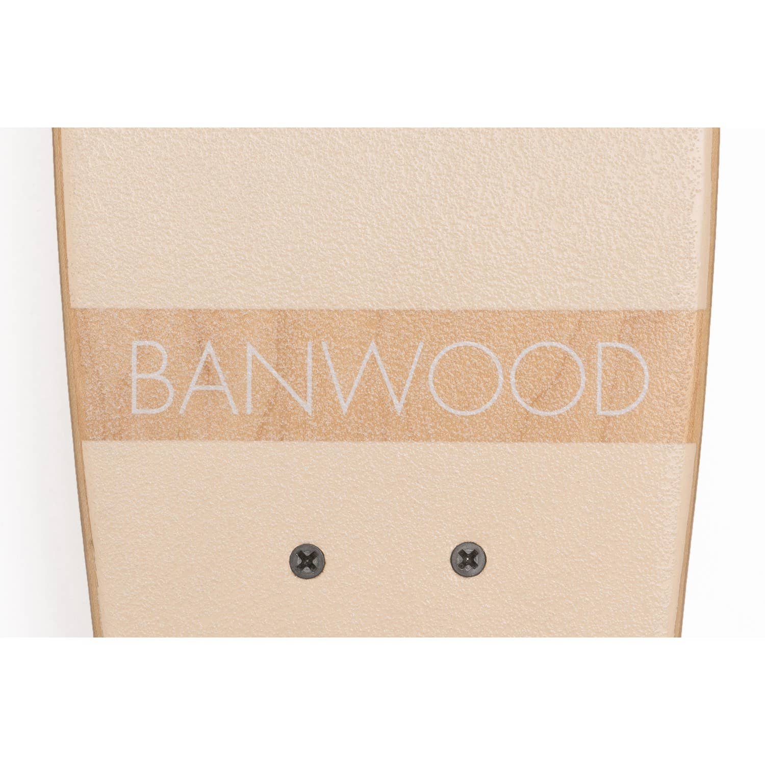Banwood cream kids' skateboard, wooden cruiser deck for children