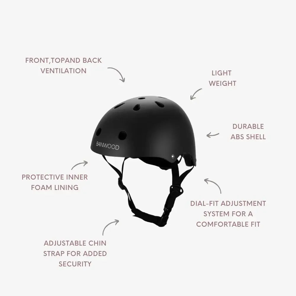 BANWOOD HELMET - BLACK (50-54 cm)